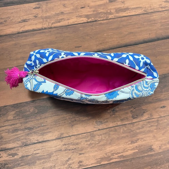 Estée Lauder Make up bag‎ Navy Blue White Pink Cosmetic Bag - Picture 7 of 8